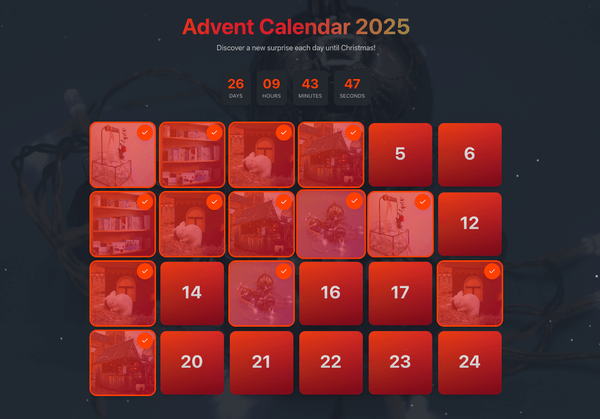 Modern Advent Calendar Template