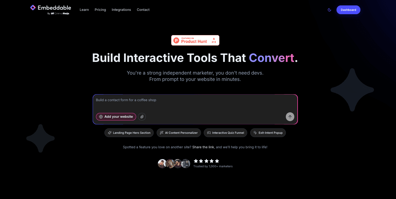 Embeddable Chart Maker