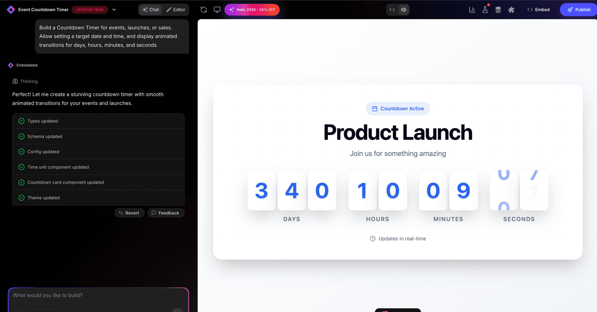 How to Build a Countdown Timer Widget for Your Website in 2026 | Embeddable