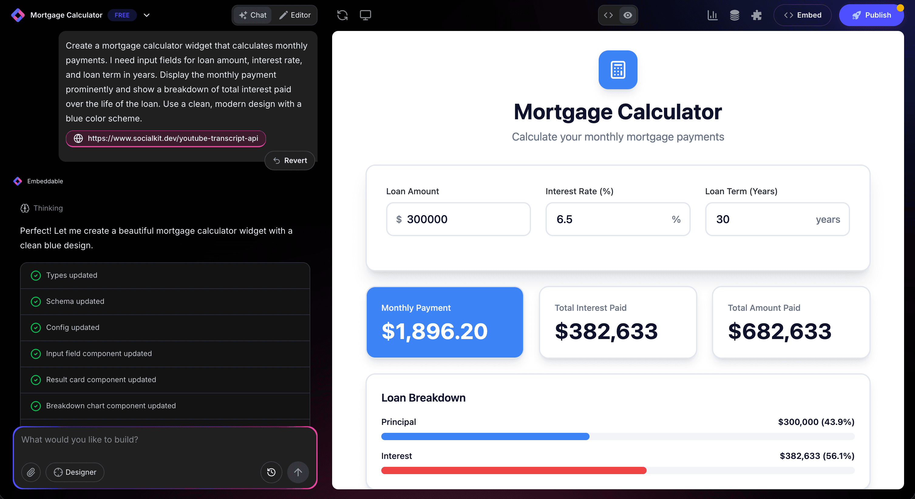 Refining Your Widget Through AI Conversation
