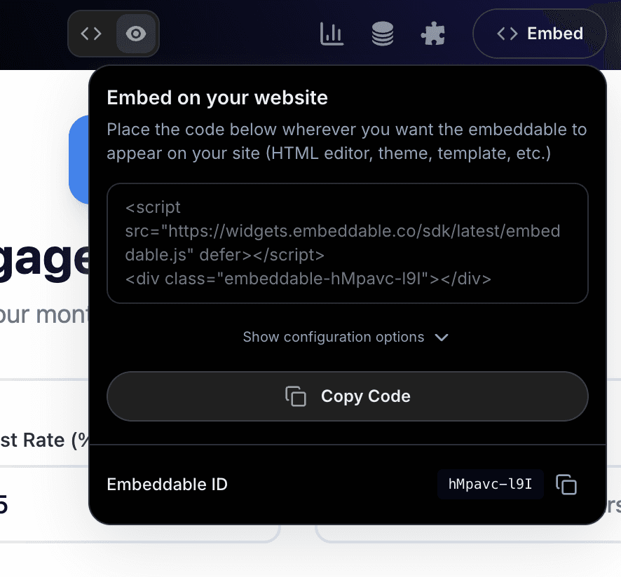 Getting Your Embed Code
