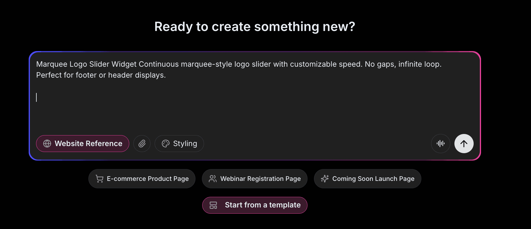 Logo Slider Prompt Example