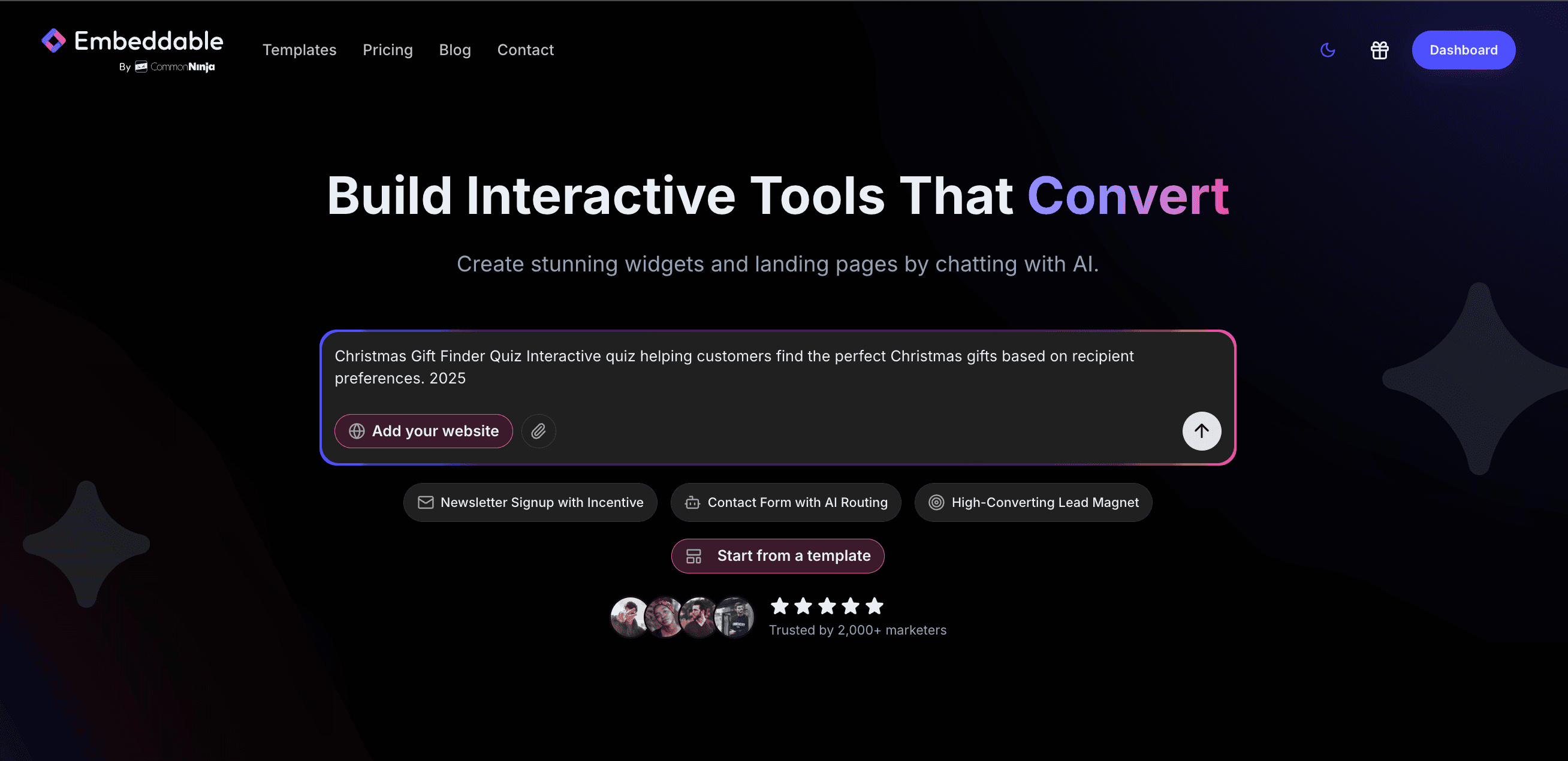 Custom Quiz Prompt Example