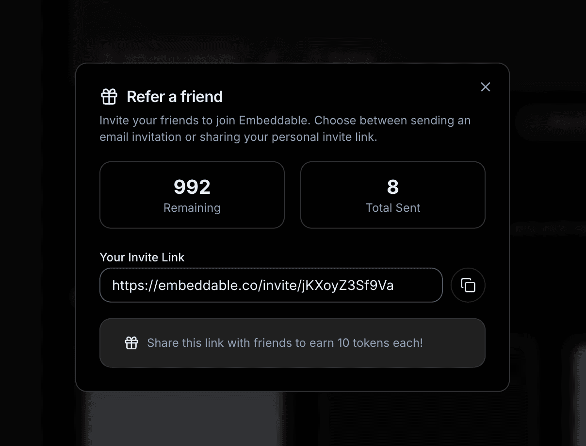Email Invitation Form