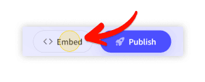 Embed button