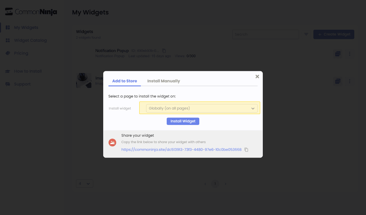 Choose page