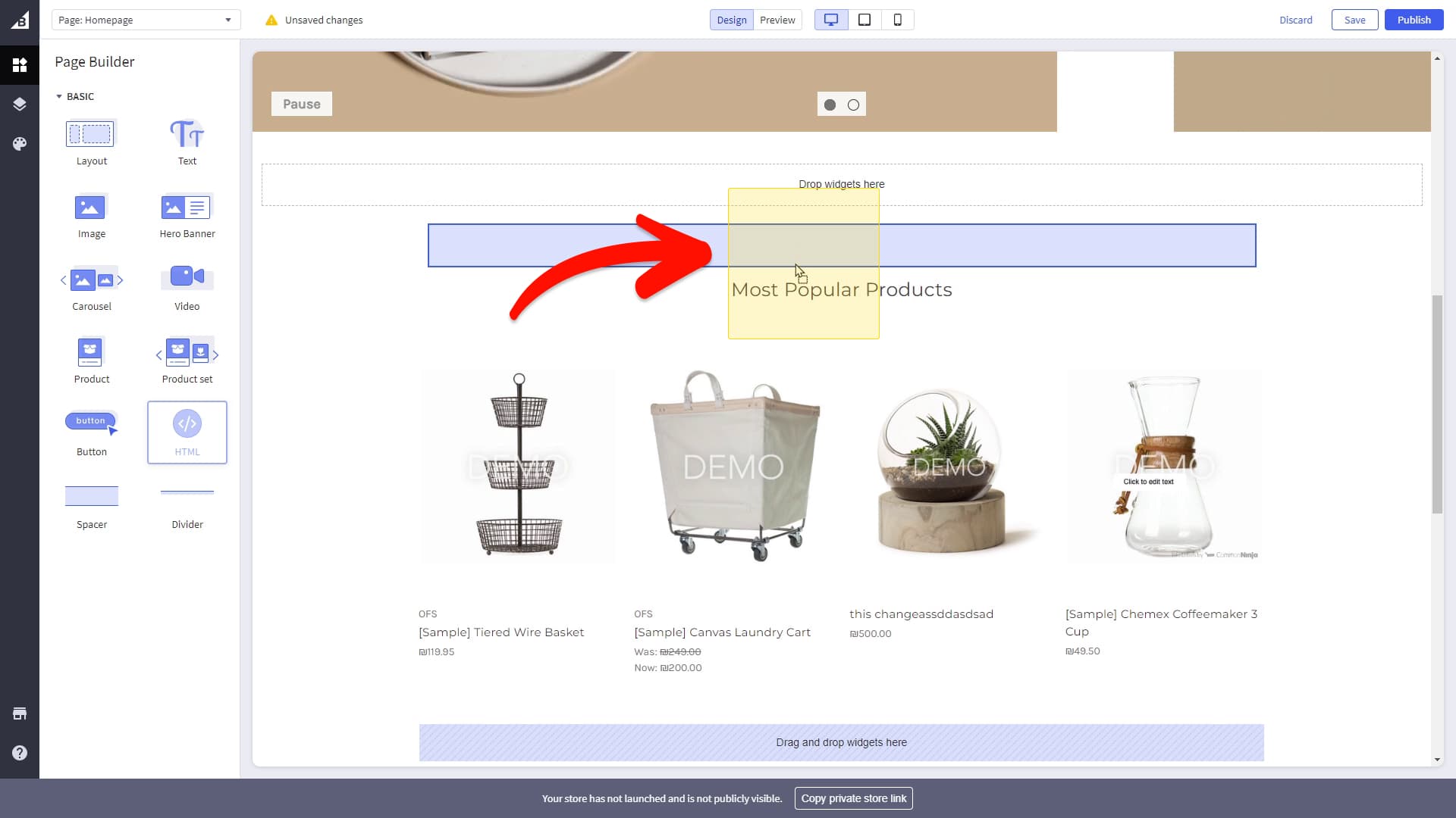 Select HTML widget