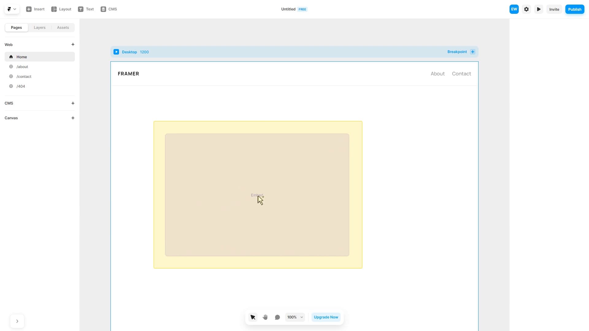 Place embed