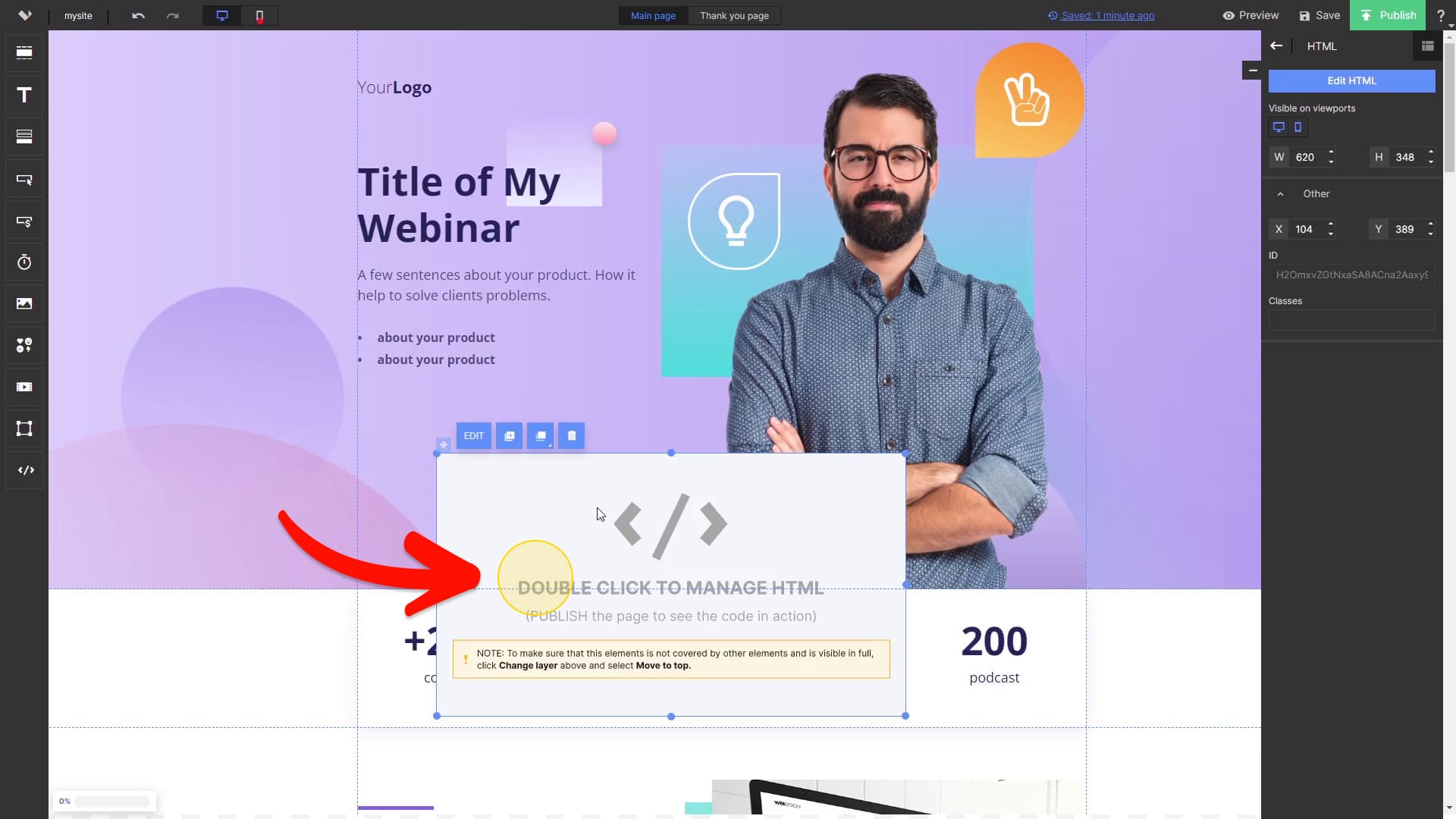 Open HTML Editor