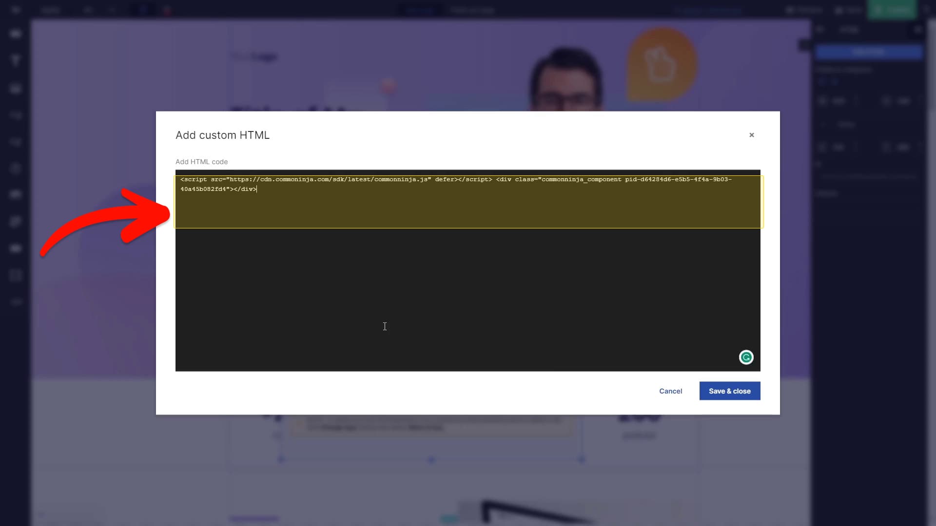 Paste Code