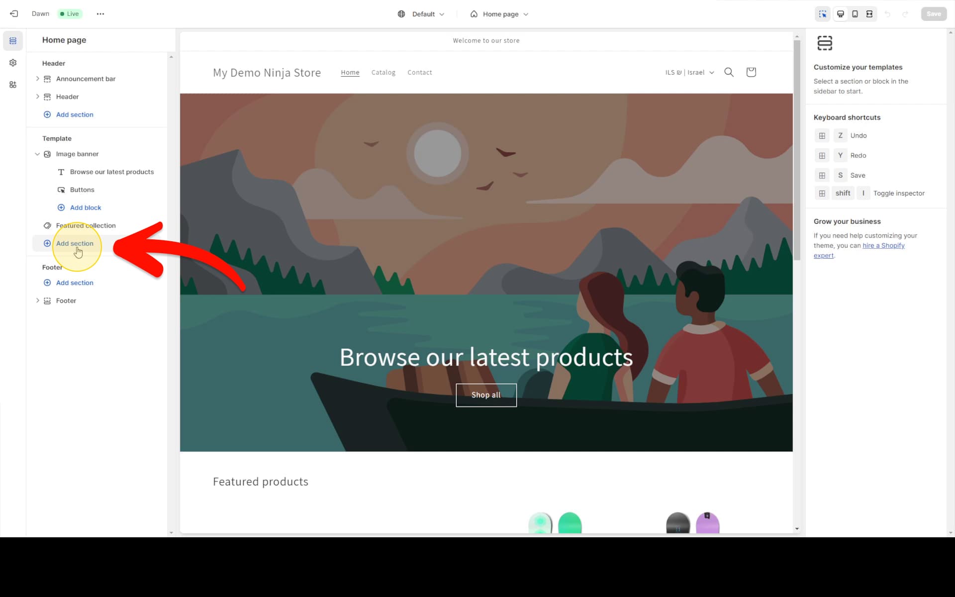 Paste embed code