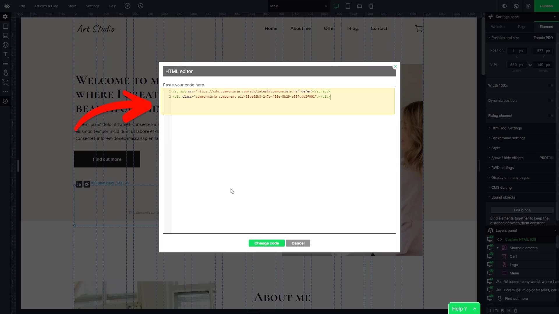 Paste Code
