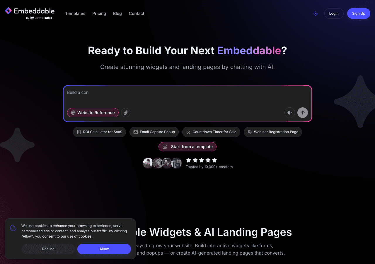 Embeddable Screenshot