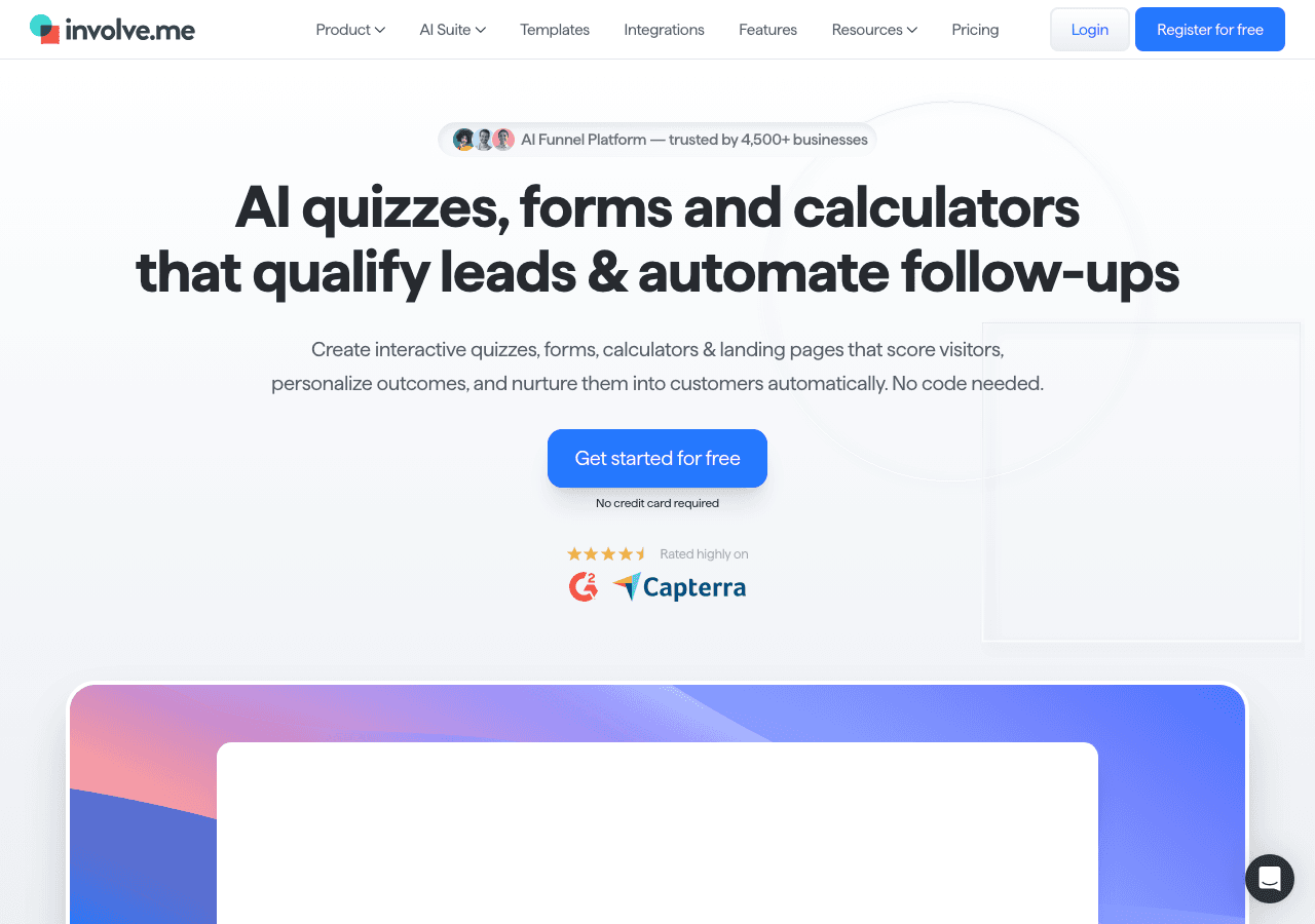 Involve.me Screenshot