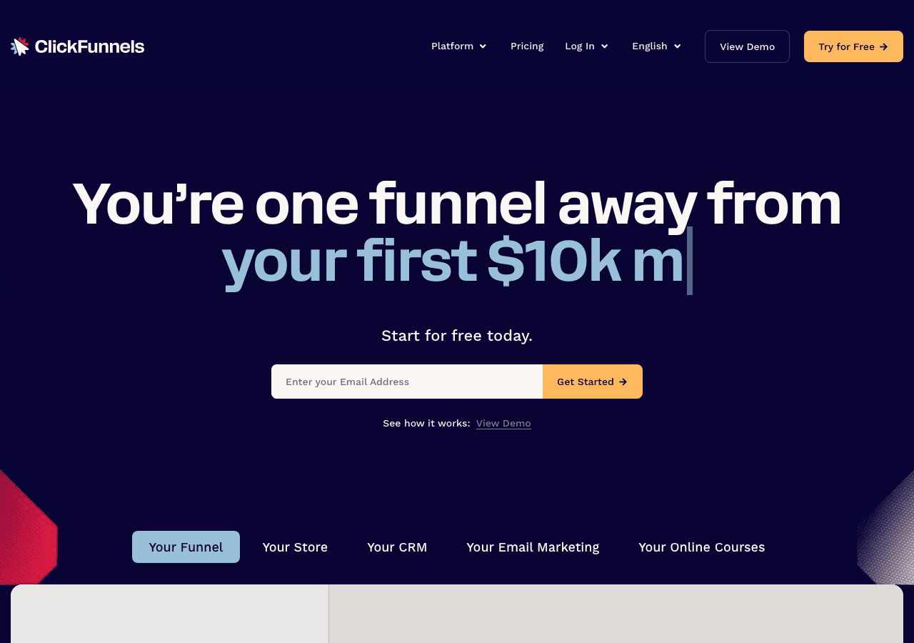 ClickFunnels Screenshot