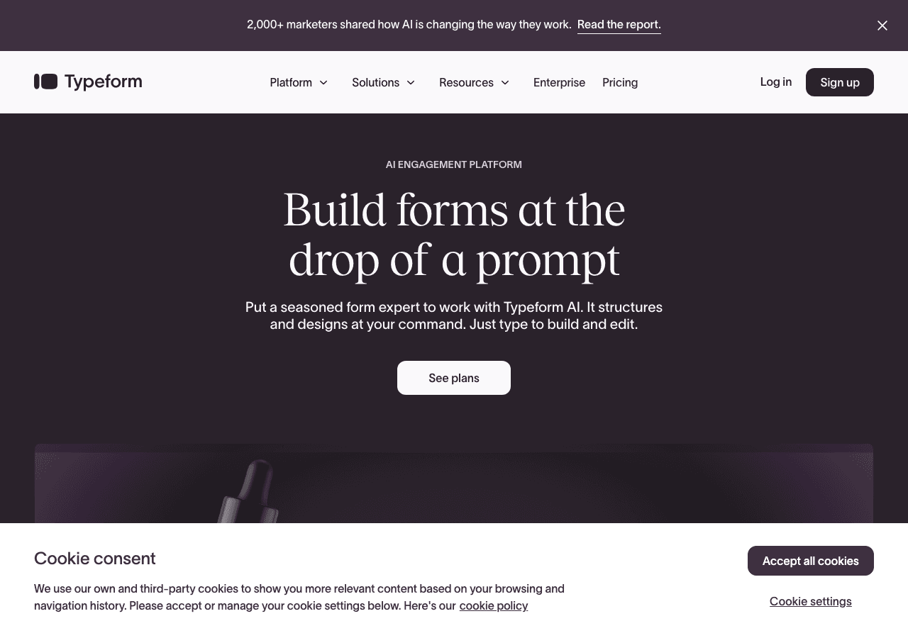 Typeform Screenshot
