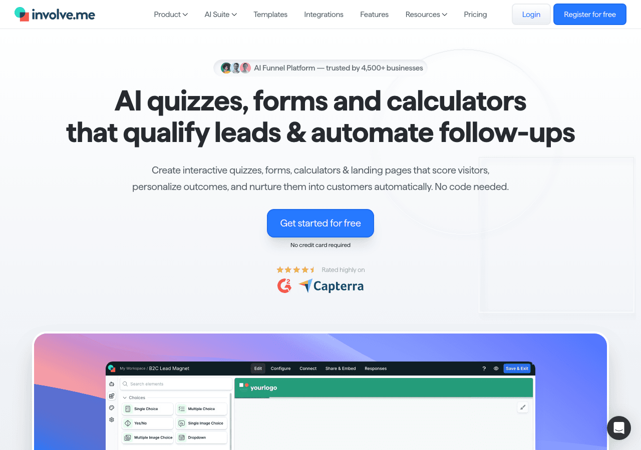 Involve.me Screenshot