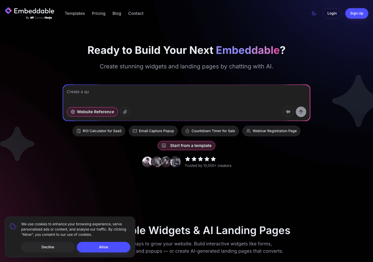 Embeddable Screenshot