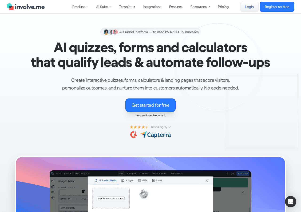 Involve.me Screenshot