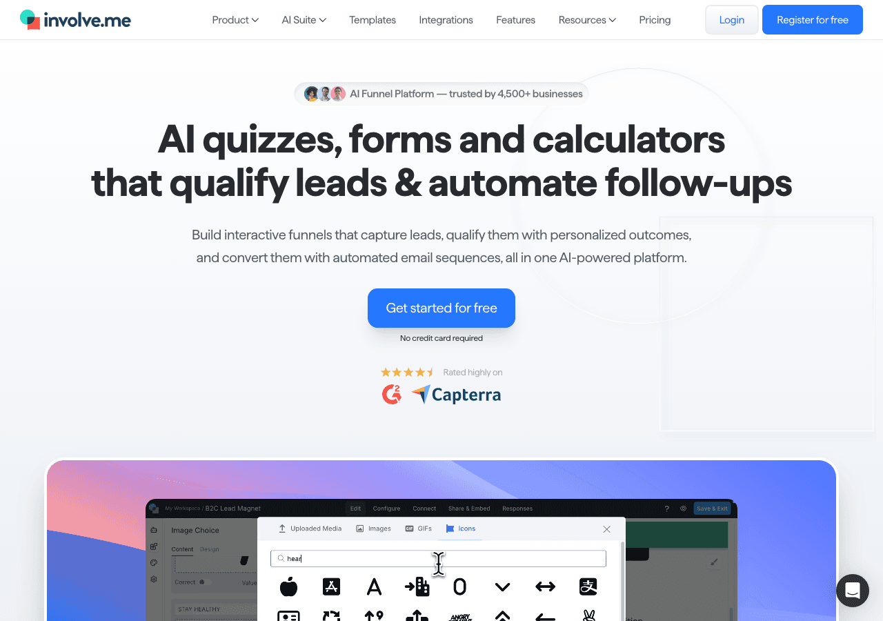 Involve.me Screenshot
