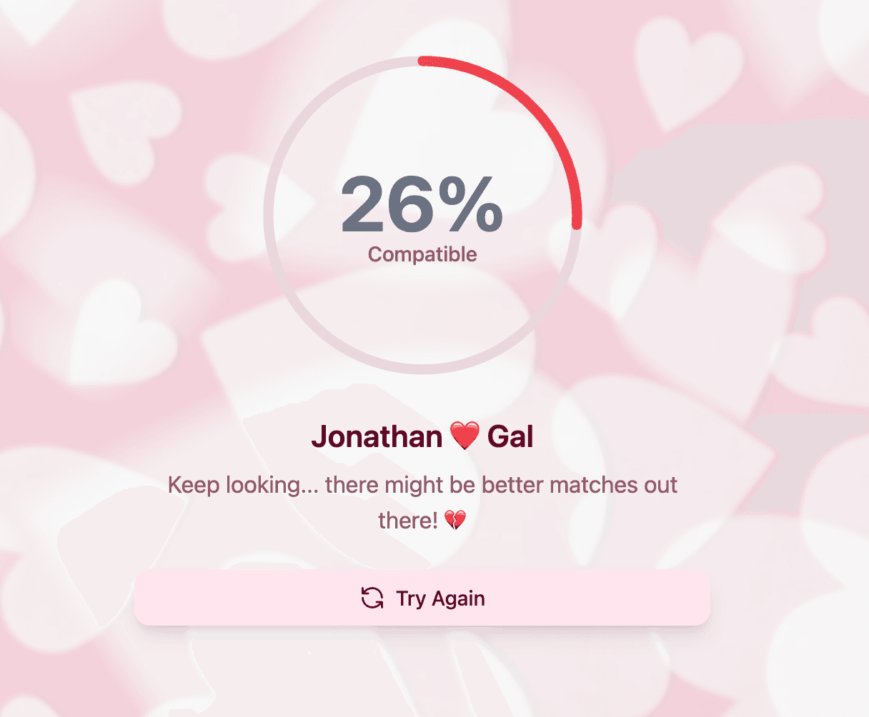 Love Calculator Example