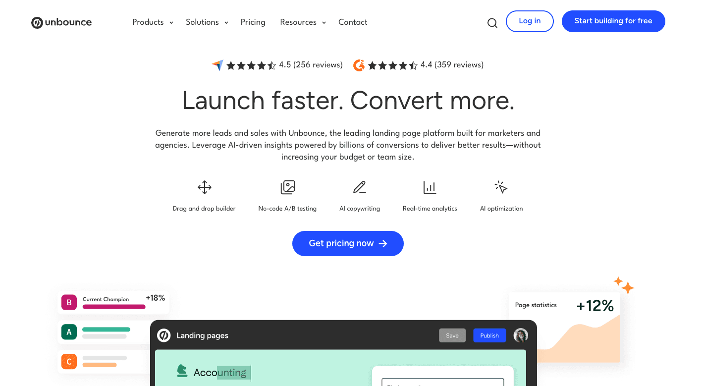 Unbounce Landing Page Builder