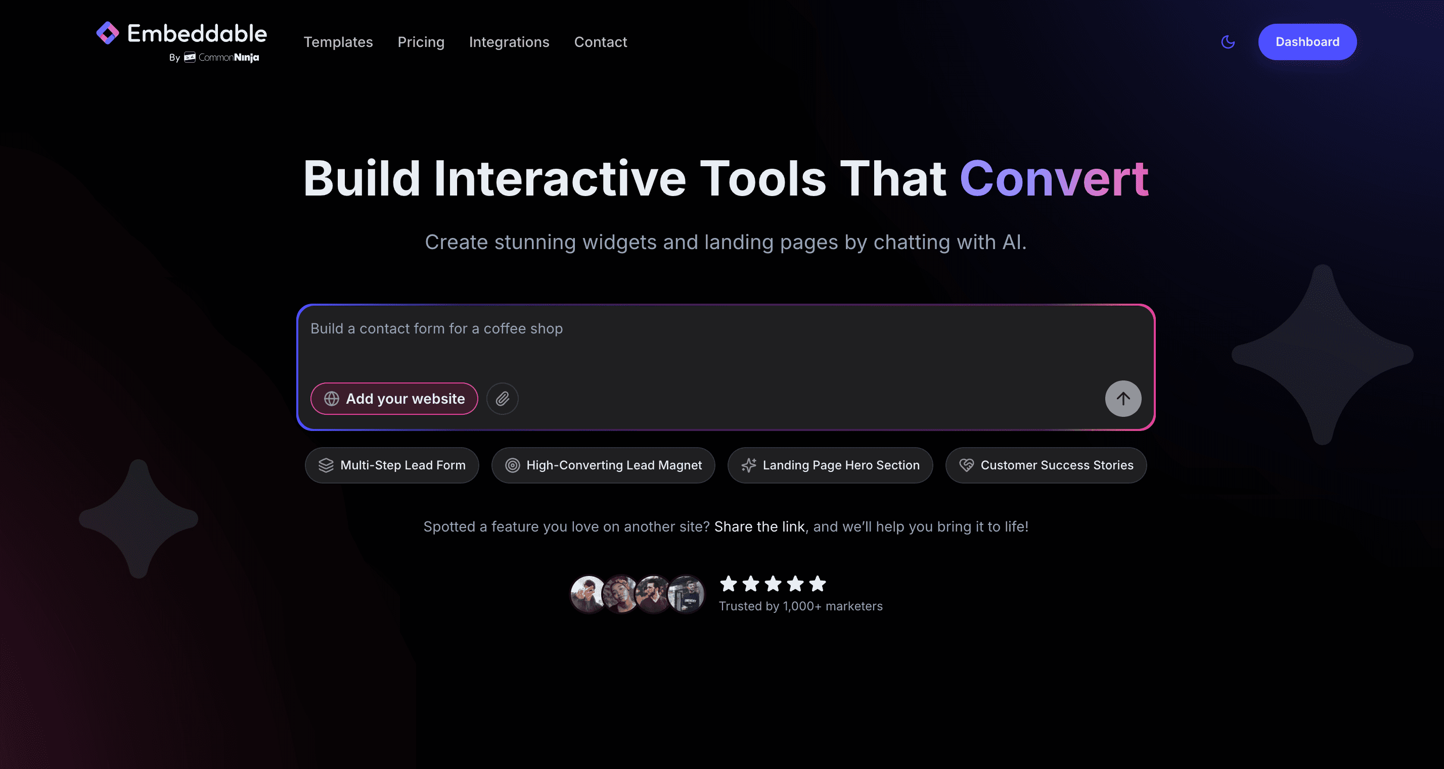 Embeddable Popup Builder