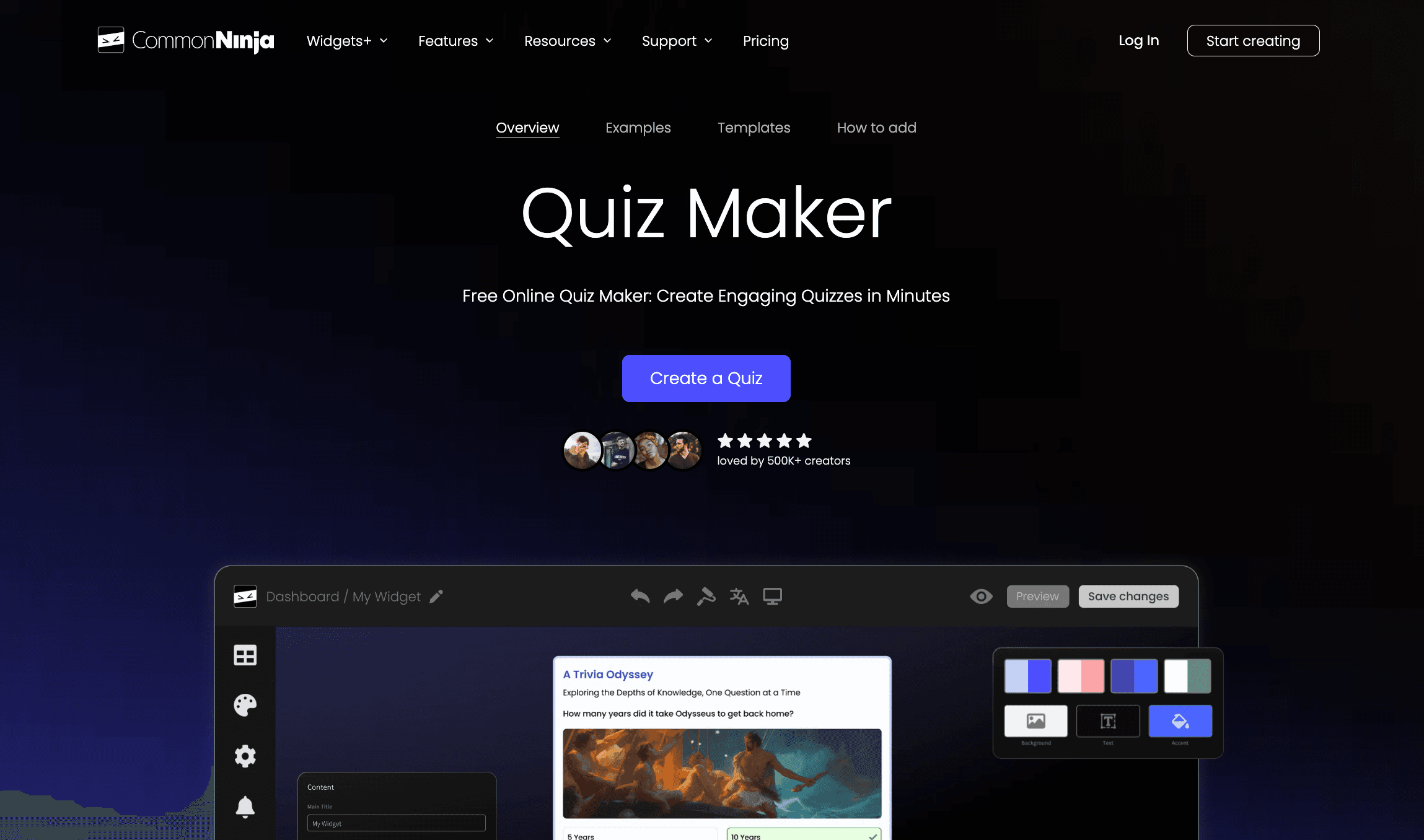 CommonNinja Quiz Builder