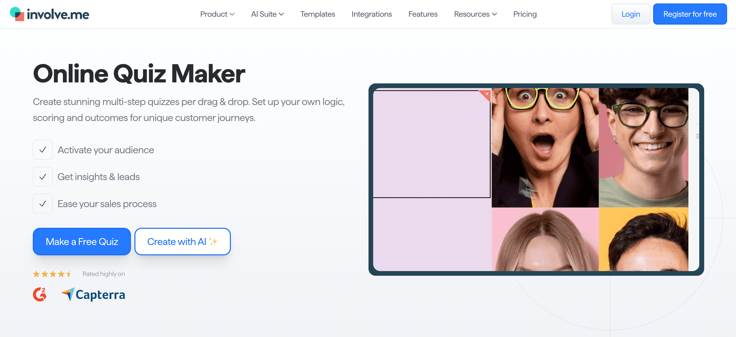 involve.me Quiz Platform