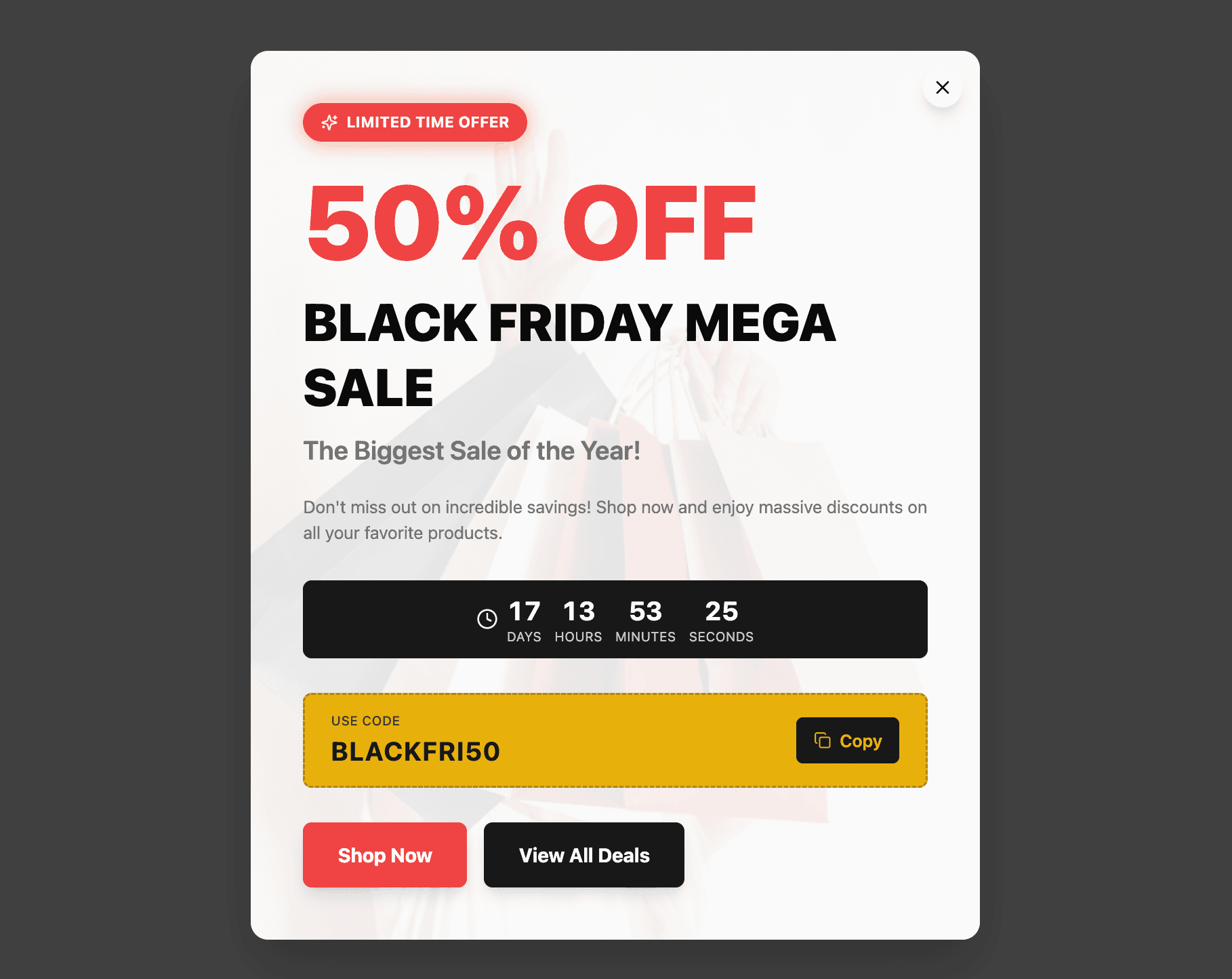 Black Friday Widget