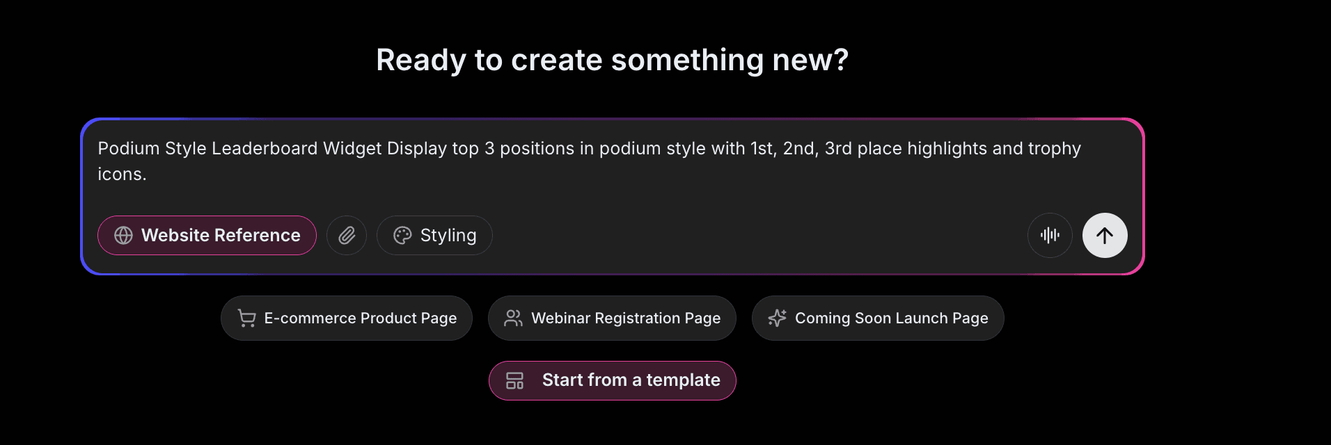 Leaderboard Prompt Example