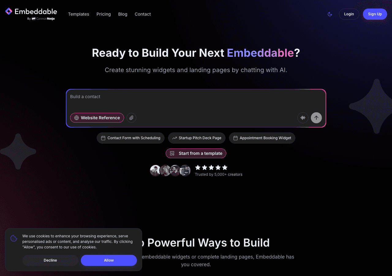 Embeddable Screenshot
