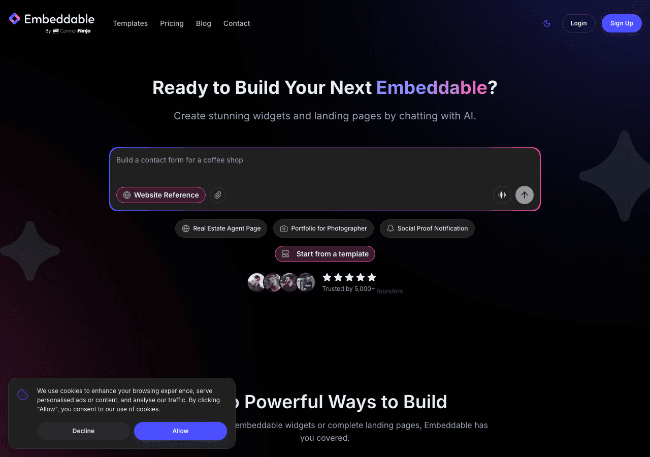Embeddable Screenshot