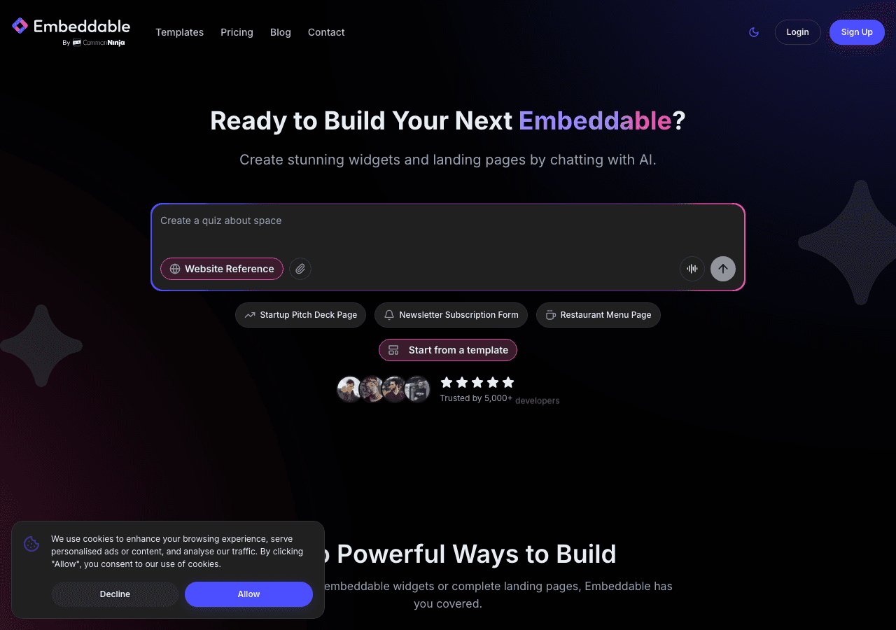 Embeddable Screenshot