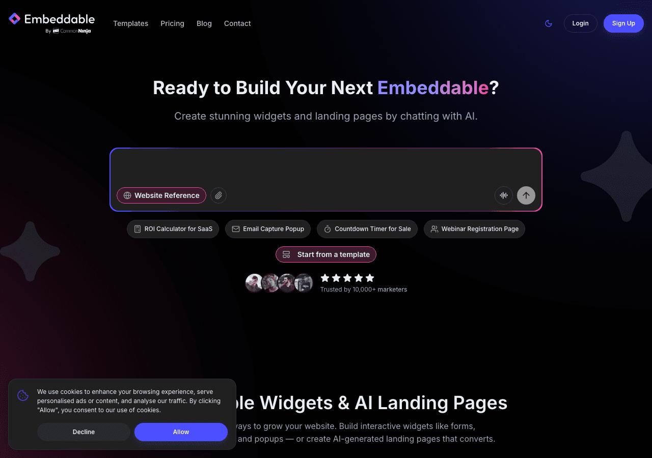 Embeddable Screenshot