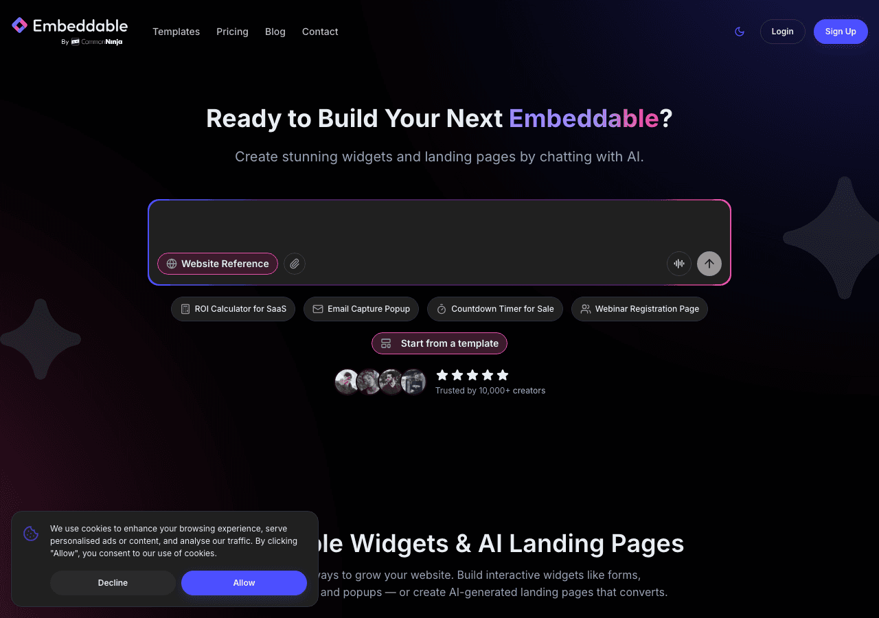 Embeddable Screenshot