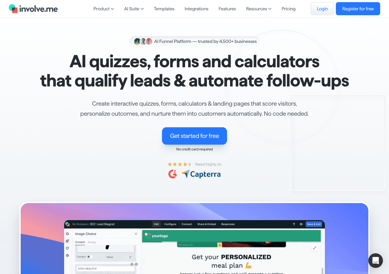 Involve.me Screenshot