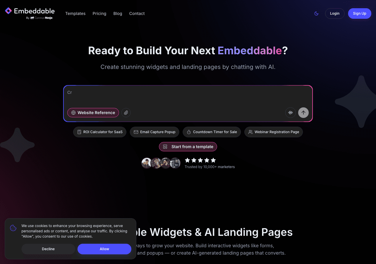 Embeddable Screenshot