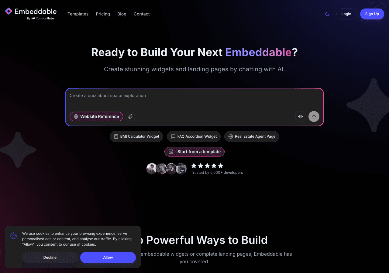 Embeddable Screenshot