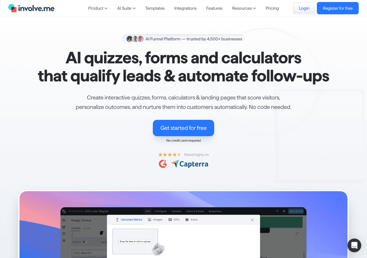 Involve.me Screenshot