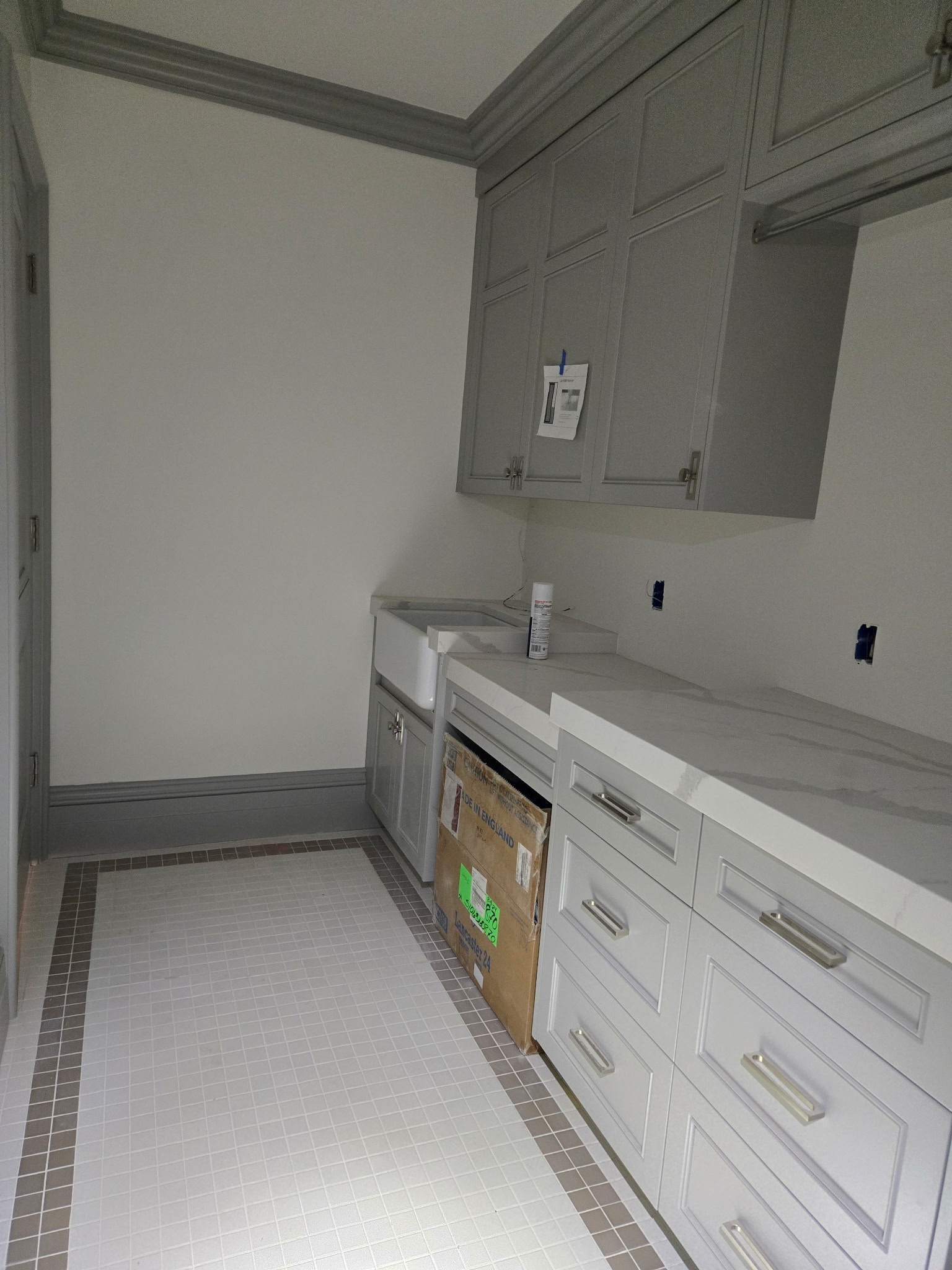 Laundry room cabinet refinishing — Salt Lake County, UT