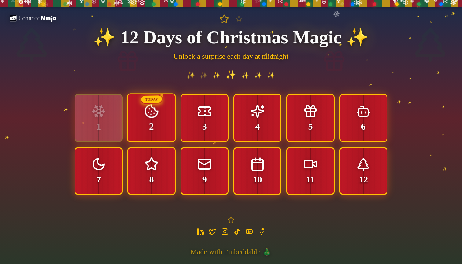 Common Ninja Advent Calendar